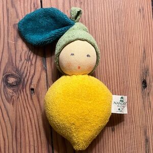 Nanchen Natur lemon doll with rattle — price firm